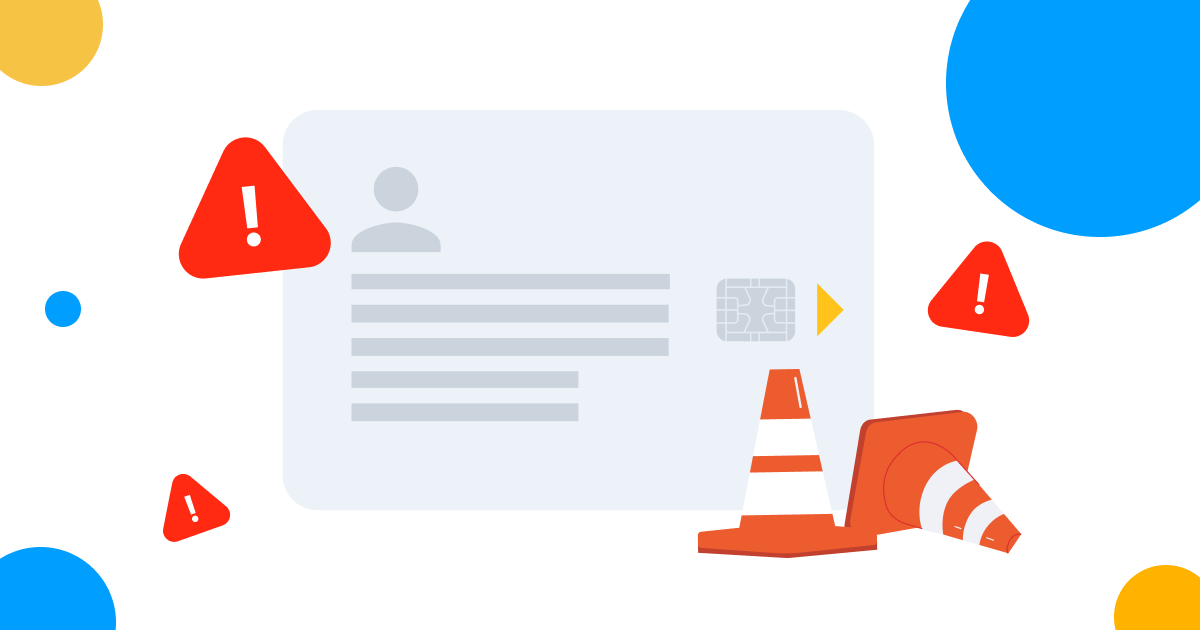 What does the tachograph driver card error Last card session was not closed correctly mean?