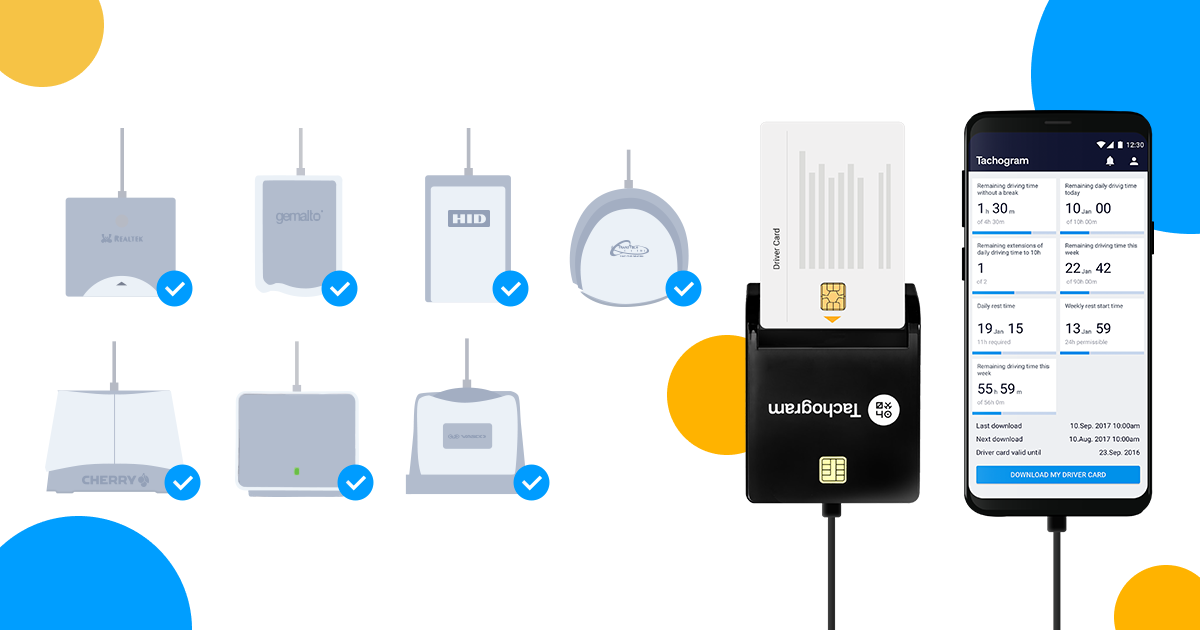 7 card readers that work with Tachogram app