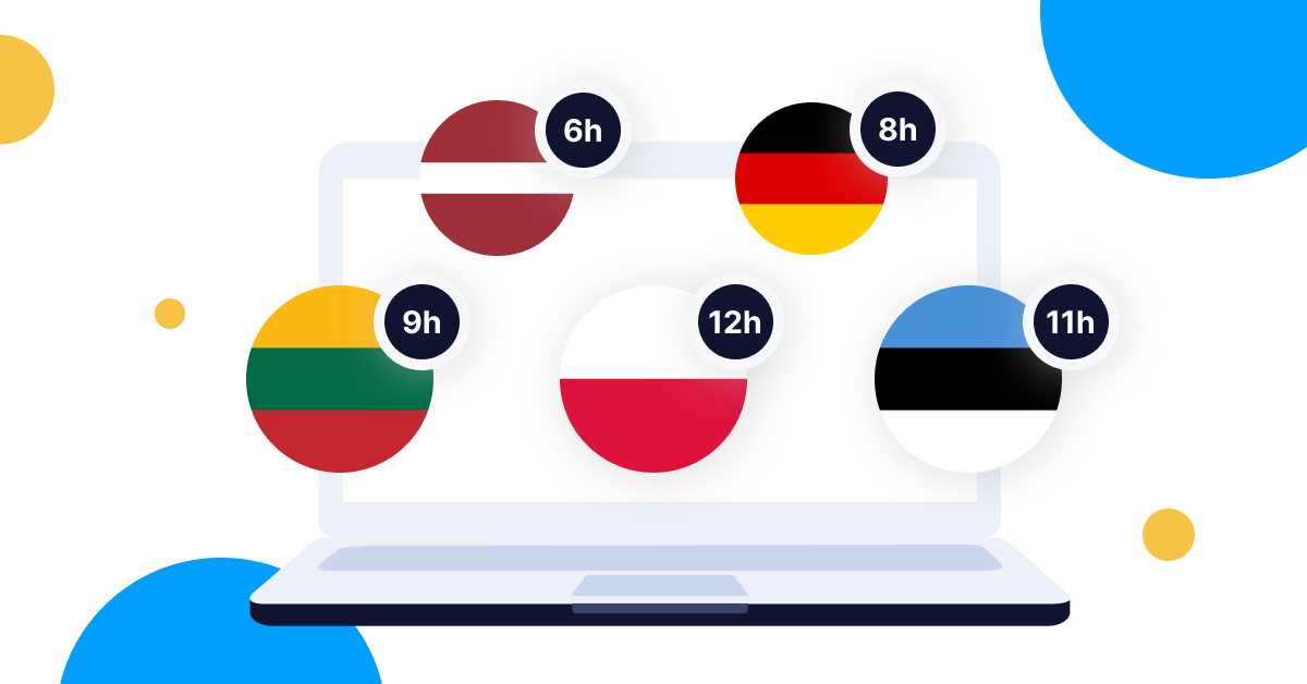 El informe sobre el tiempo de trabajo que le ayudará a contabilizar el tiempo pasado en diferentes países